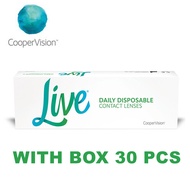 (30 Pcs) Cooper Vision Live 1 day Daily Disposable Lens Contact Lenses