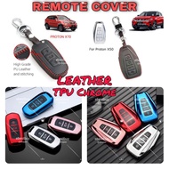 Proton Key Remote Cover X50 X70 TPU Chrome silicone Leather Non Slip Scratch Protector keychain Chrome 2023  Car Red