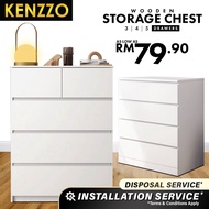 Kenzzo: SNOW SERIES Chest Drawer Storage Drawer /Drawer baju Laci / almari baju / wardrobe / Almari drawer / Drawer Baju