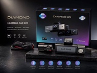[New 3-Channel] DASHCAM X13 4K 2160P Dashcam | 3 Channel | 4K Front + FHD 1080P Inner + FHD 1080P Re