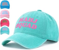 Mahjong Print Trucker Hat Mahj Squad Embroidered Cap Mahj Cap Foam Trucker Hat for Mahjong Accessori