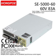 0-60V 83A 5000W Adjustable Power Supply AC-DC 0-5V 0-10V PLC PMW Signal Control Transformer, suitabl