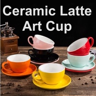 Cerami Latte Art Cup cappucino cup coffee mug with Saucer 90/300/150ml