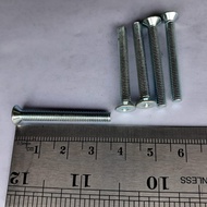 MESIN JF M4X35 FLAT HEAD BOLT M4 X 35 LENGTH 3.5CM 3.5 CM 4X35 4 X 35 MM SCREWDRIVER PLUS MACHINE SC
