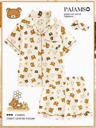 鬆弛熊 豬鼻雞 白熊 睡衣 短袖衫 Rilakkuma 睡褲 睡衣套裝 公仔 送禮 生日禮物