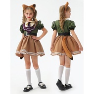 Cartoon Fox Fantasia Nick Cosplay Wilde Costume Kids Girls Dress Halloween Carnival Party Suit