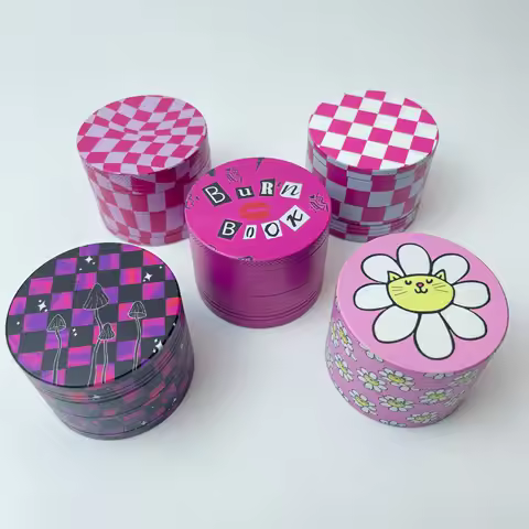 2inch/50mm Burn Book Pink Collection Metal Herb Grinder