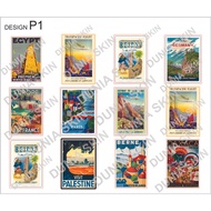 Travel Label/Sticker Rimowa Design P1 Country Stamp/Country Stamp