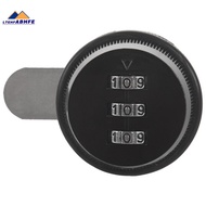 Alloy Code Combination Cam lock Keyless Post Mail Box Cabinet RV 3 Dial black