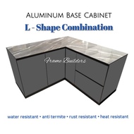 Kitchen Cabinet/Aluminum Kitchen/Base Cabinet/L Shape Kitchen/Kabinet Dapur/Aluminium Kabinet/Dapur 