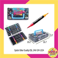 Echelon Dualtip Glitter Marker, 24 color marker, stationery