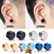 ☆FKILLA☆  1pc/set Anting-anting Magnet Kuat Tidak Bertindik Anting-Anting Palsu Untuk Lelaki Kekasih