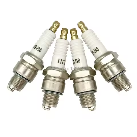 1 2 4pcs Outboard Yacht Spark Plug HS-B8 for BR8HS BR8HS10 BR8HV BR8HVX BR8HSA E8RTC IWF24 W24FS-GU 