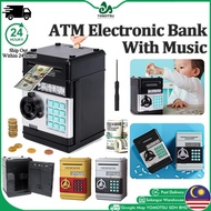 ATM Machine Piggy Bank Kids Money Saving Box Password Digital Coins Cash Deposit Music for Children'