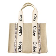 Chloe Medium Woody Tote Bag Slate Grey