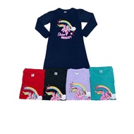 Baju T-shirt Labuh Lengan Panjang Kanak-Kanak Perempuan Pony