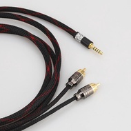 4.4mm 5 Pole Male Balanced to 2 RCA Upgraded Cable For pha2a wm1a 1z zx300a Headphone