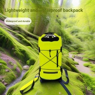 25L Waterproof Backpack Fluorescent Green Lightweight Portable Outdoor Sports Backpack