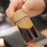 z2vpeu Mini Glass Bottle 20/25/30ml Leakproof Jar with Lid for Coffee Milk Juice PH