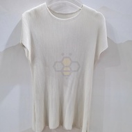 ✓❒ Aiden001 One Size Summer Pleated Simple Fashion Slim Fit T-Shirt 8045