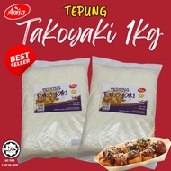 [TAKOYAKI SET] TEPUNG TAKOYAKI SEGERA 1KG/ 12HOLE PAN TAKOYAKI/ SOS TAKOYAKI/ BONITO FLAKES [READY S