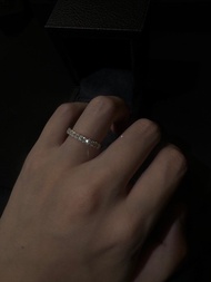 排戒 Oval Cut Moissanite Diamond Band ring Engagement Ring 18K Solid Yellow Gold 18K 黃金戒指鑽戒鑽石 Emerald 