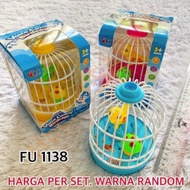 CHILDREN'S TOY CHIRPING BIRD IN THE CAGE - CHILDREN'S TOY FU 1138 BIRD - CHIRPING BIRD TOY