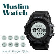 SPORTS WATCH NUHA MUSLIM PRAYER AZAN KIBLAT BLACK