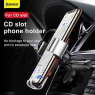 Baseus Car Phone Holder for Car CD Slot Air Vent Mount Phone Holder Stand for iPhone Samsung Metal Gravity Mobile Phone Holder