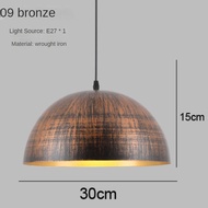 HEIKESZ โคมไฟระย้าสไตล์อุตสาหกรรมย้อนยุคร้านอาหารโคมไฟหัวเดียว Zhongshan สำนักงานที่เรียบง่ายโคมไฟเช