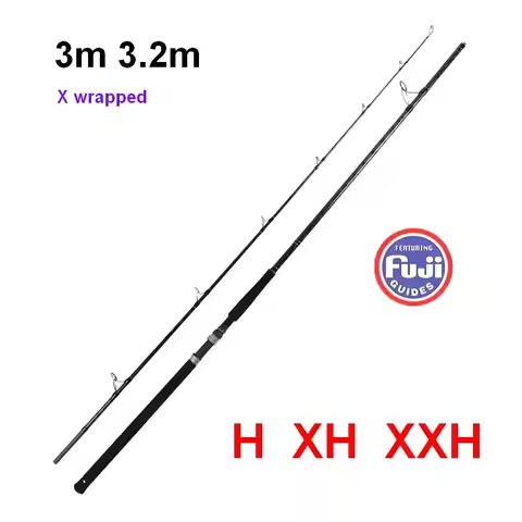 ZZ302 ZZ302A H XH XXH 3m 3.2m 2 Section X Wrapped Fuji Parts Toray Carbonfiber Fishing Rod Tip Dia. 