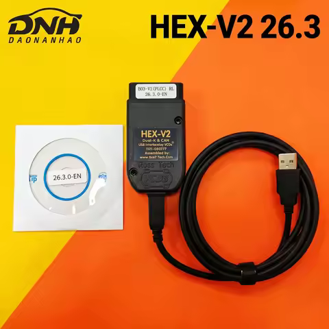 2026 Hot Newest VCDS 26.3 HEX V2 OBD2 Diagnostic Cable Multi-Language VAG Scanner Tool for VW Audi S