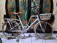 鋁合金捷安特LATTE 24吋 shimano 7速文青風腳踏車適合身高150_165桃園市大豐路自取giant Aluminum bike Taoyuan Station can cod no di