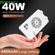 PEWANY1 RGB LED Camera Light, 40W 2800-9000K Mini LED Video Lamp, Lightweight 4400mAh Battery FX 8 M
