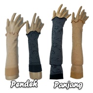 Handsock Muslimah Pendek Bunga vsox Handsock Tebal Pendek Muslimah