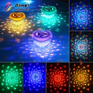 Swimming Pool Floating Lights 4 Colors 2 Modes Fish Pattern Underwater Pool Light Perfect Decoration For Aquarium