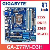GIGABYTE GA-Z77M-D3H Desktop Motherboard Z77 Z77M Socket LGA 1155 i5 i7 DDR3 32G ATX UEFI BIOS Used 