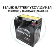 YTZ7 V YTZ7V SEALED BATTERY MOTOR YAMAHA NVX 155 V1 V2 NMAX 155 V1 V2 BATERI KERING