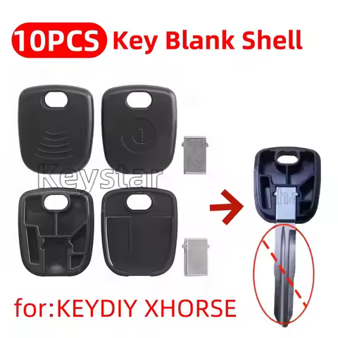 10pcs KEYDIY Key Blade Shell Car Chip Key Case Spare Chip Key Shell KD Xhorse TOY43 HU66 Blank Shell