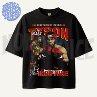 Mike Tyson Vintage Boot Oversize T-Shirt Mike Tyson Oversize Cotton 16s Bootleg T-Shirt