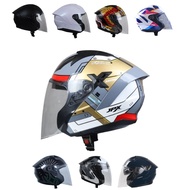 Retouch x JPX | JPX Nova X V2.0 Double Visor Half Face Helmet SNI DOT – Men and Women Supports Inter