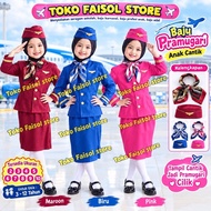 CHILDREN'S FLIGHT ATTENDANT CLOTHES, LITTLE FLIGHT ATTENDANT CLOTHES, FLIGHT ATTENDANT PROFESSIONAL 