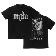 KATUN Mgla Ersatz Revolt Band Black Metal T-Shirt Thick T Shirt Flexinc Cotton 16s Heavyweight