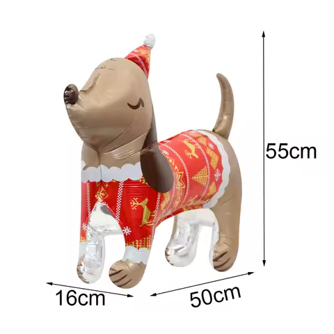 Christmas Aluminum Film Standing Balloon Christmas Santa Claus Snowman Elk Bear Dog Balloon Home Chr
