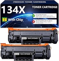 134X Black Toner Cartridge with Chip Compatible for HP 134A 134X W1340X Toner Cartridge to Work with