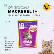 Whiskas Wet Cat Food 1 years 85gram Pouch 1+ years