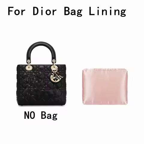 Pure Handmade Silks Fabric Bag Support Lining For Lady Dior Handbag Anti Deformation Collapse Bag Or