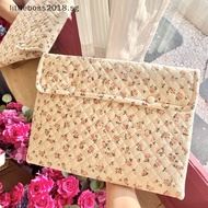 [littleboss2018] Flower Pattern Cute Laptop Sleeve Case Bag 11 13 14 Inch For Macbook Ipad 12.9 ASUS Samsung Tab S8 HP Laptop And Tablet Pouch [SG]