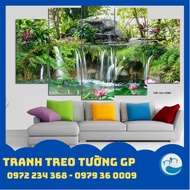Waterfall Landscape Painting - Feng Shui Wall Painting for Living Room
