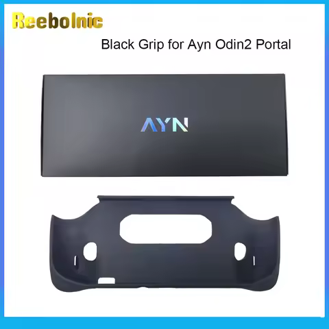 Reebolnic Big Bag and Black Grip of Ayn Odin2 Portal Handheld Game Console Protection Case and Grip